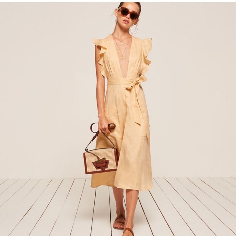 Reformation Serengeti Dress (Buttercup)